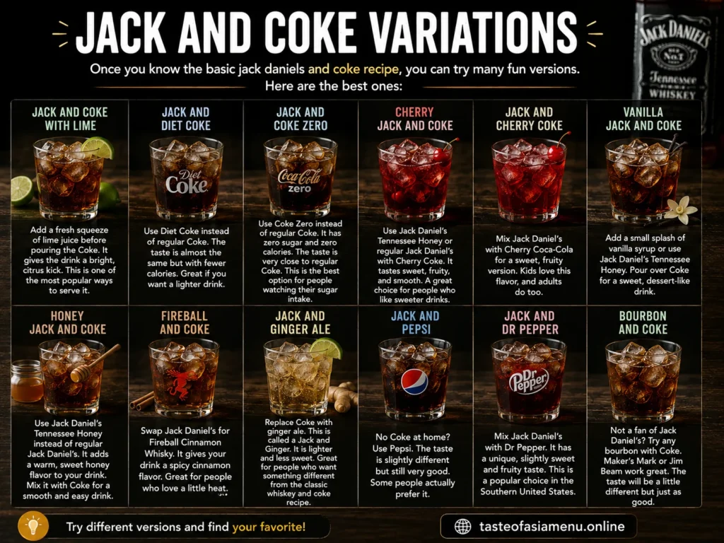 Jack and Coke Variations