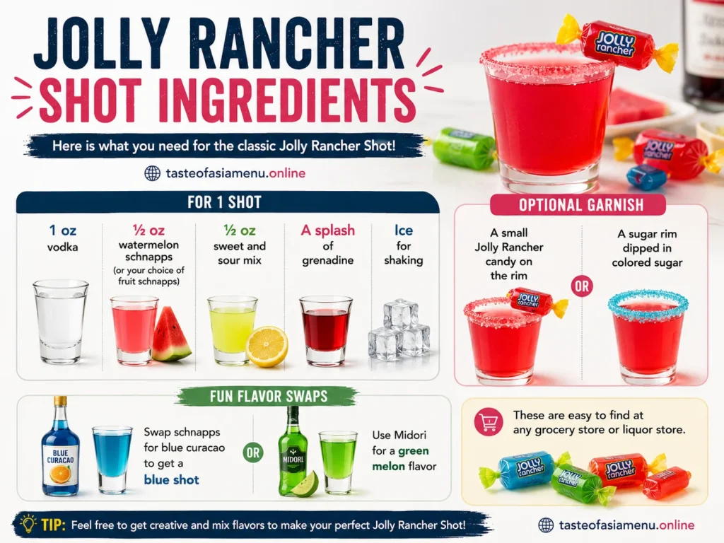 Jolly Rancher Shot Ingredients