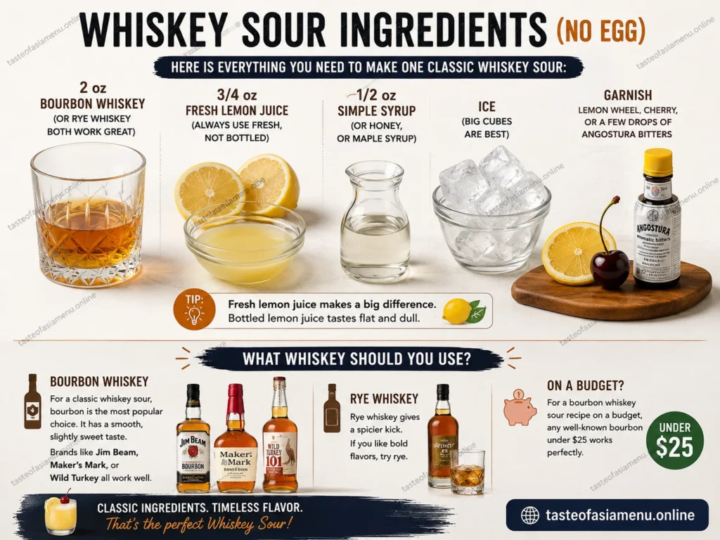 Whiskey Sour Ingredients