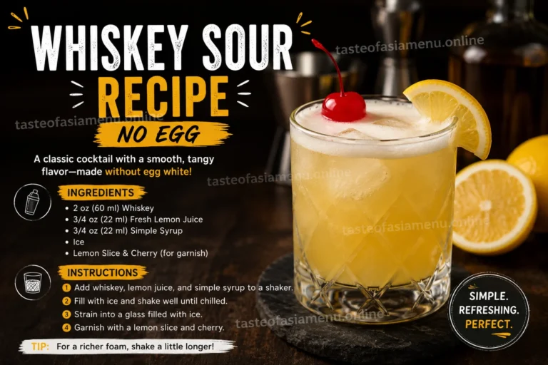 Whiskey Sour Recipe No Egg